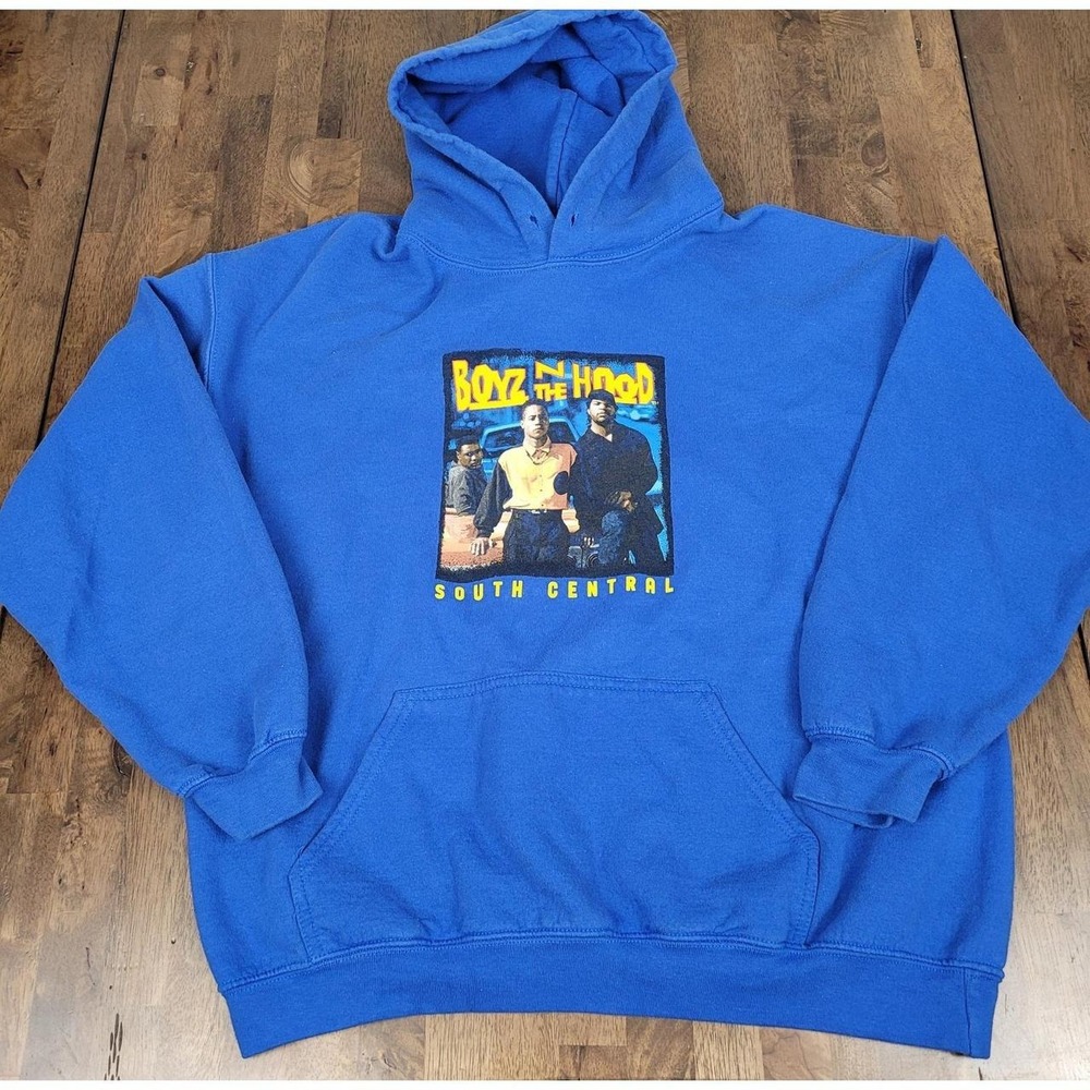 Bioworld Boyz N The Hood Hoodie Mens Large Blue South Central Ice Cube Rap